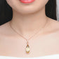 Collier Pendentif Citrine