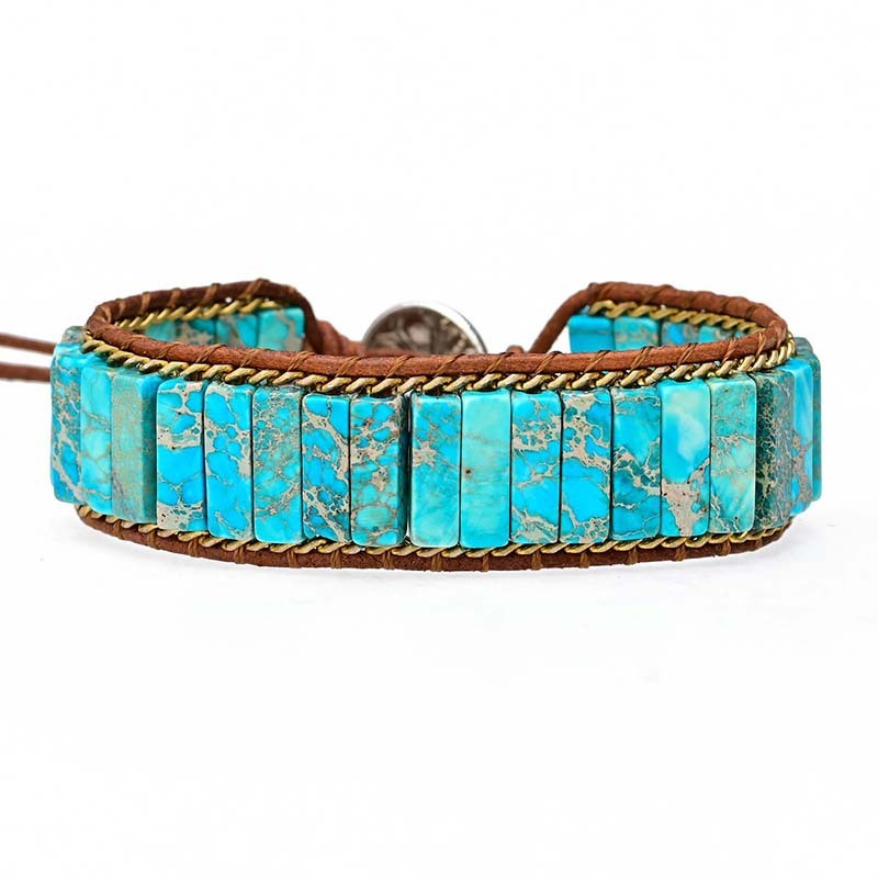 Bracelet en Turquoise - Équilibre et Protection