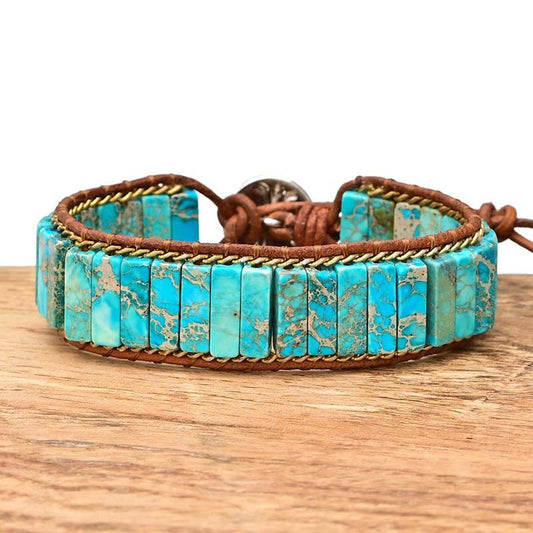 Bracelet en Turquoise - Équilibre et Protection