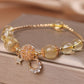 Bracelet en Quartz Citrine Doré – Éclat Lunaire & Luxueux - Karmisya