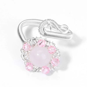 Bague Élégance en Quartz Rose