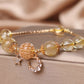 Bracelet en Quartz Citrine Doré – Éclat Lunaire & Luxueux - Karmisya