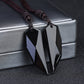 Force Ancestrale : Pendentifs Dent de Loup en Obsidienne - Karmisya