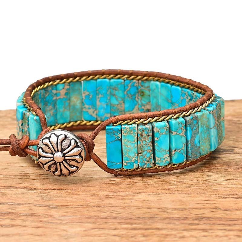 Bracelet en Turquoise - Équilibre et Protection