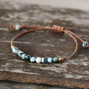 Bracelet  : agate / jaspe / lapis-lazuli