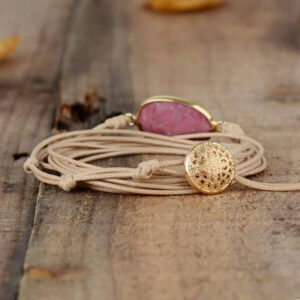Bracelet : rhodonite