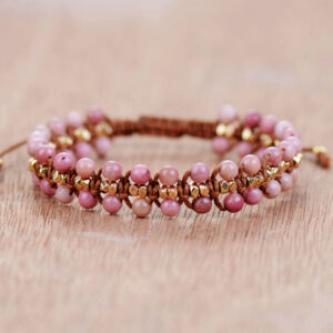 Bracelet : rhodonite