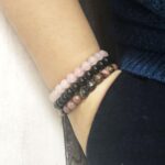 collection de bracelets confiance en l'amour en pierres à énergie positive