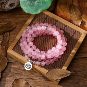 Mala : quartz rose