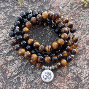Mala : oeil de tigre et onyx